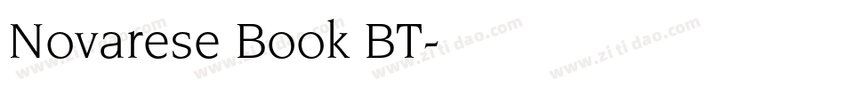 Novarese Book BT字体转换
